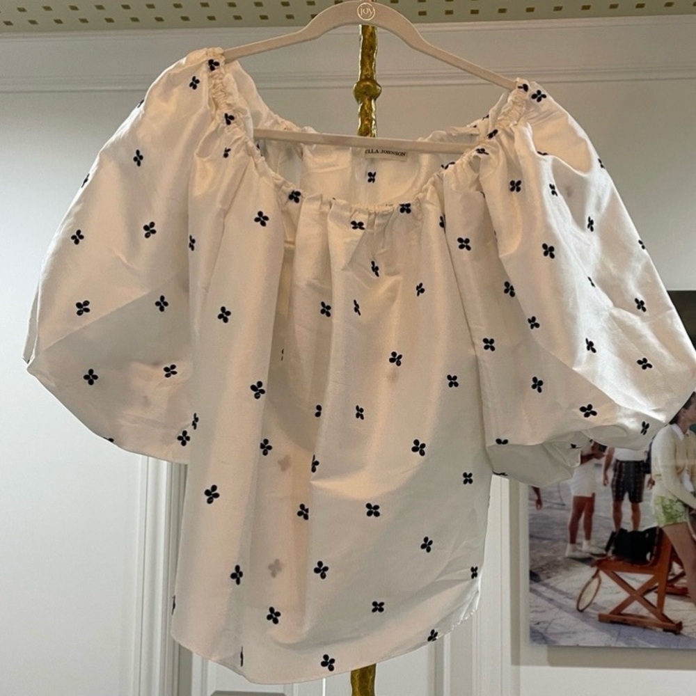 Ulla Johnson Blouse - embroidery an embellished sleeve